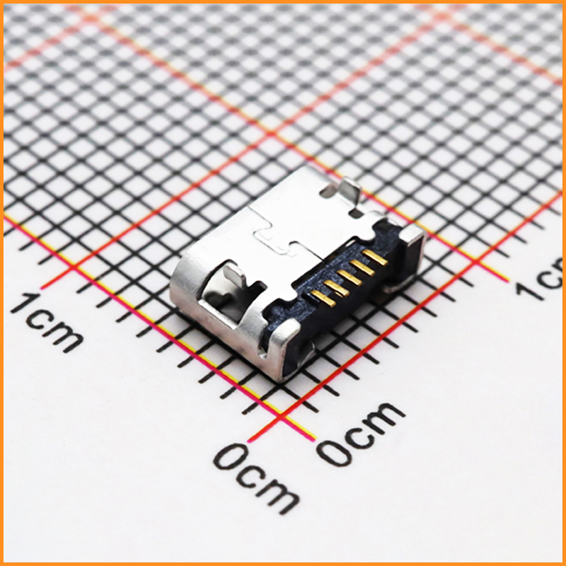 micro 5P USB 直边两脚插 脚距5.65/6.4/7.2 (USB连接器)